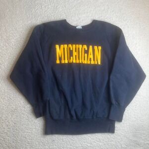 Vintage‎ Champion reverse weave University of Michigan crew neck sweatshirt xl
